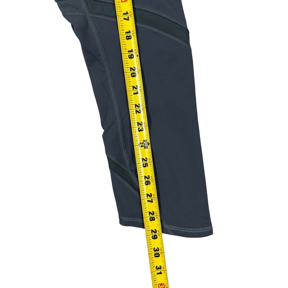 Lululemon Leggings Women's Size 6 Black Mesh Panel Running High‎ Rise Athletic - Picture 7 of 8